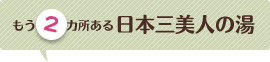 もう2カ所ある日本三美人の湯